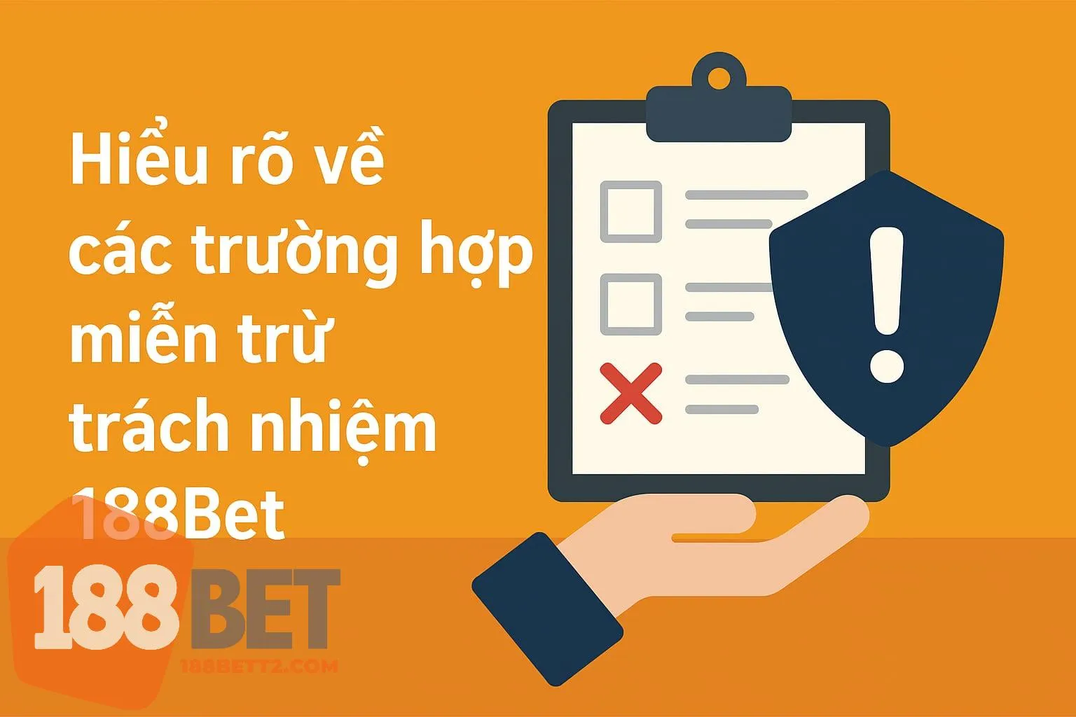 Miễn trừ trách nhiệm 188Bet hiểu các trường hợp khác